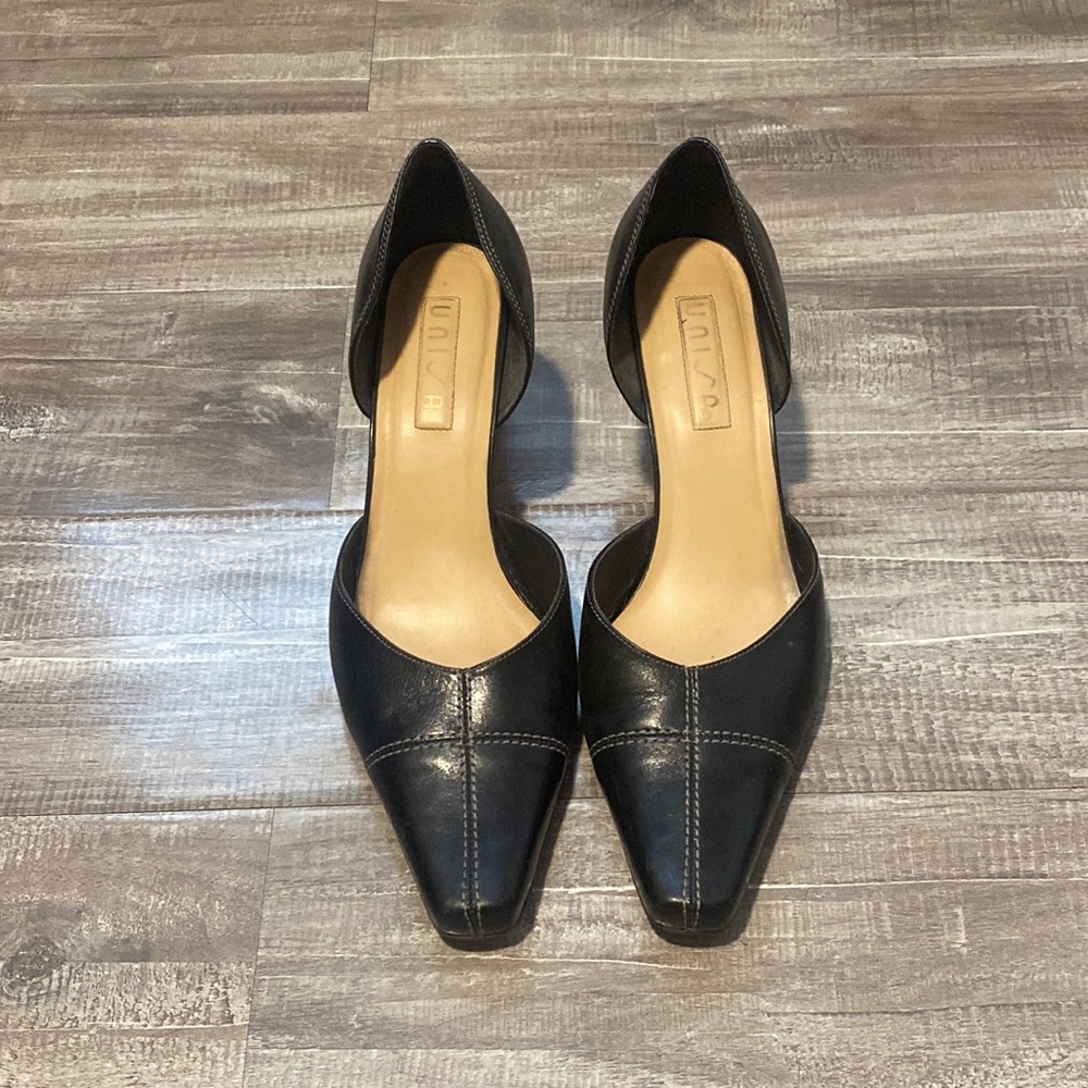 Unisa Size 8 Square Toe Black Heels
